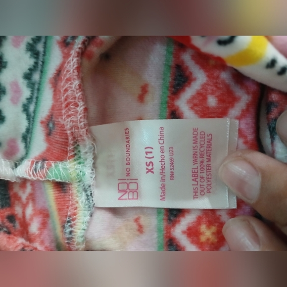 No Boundaries Holiday Snowman and Gingerbread Sweater - Picture 7 of 7